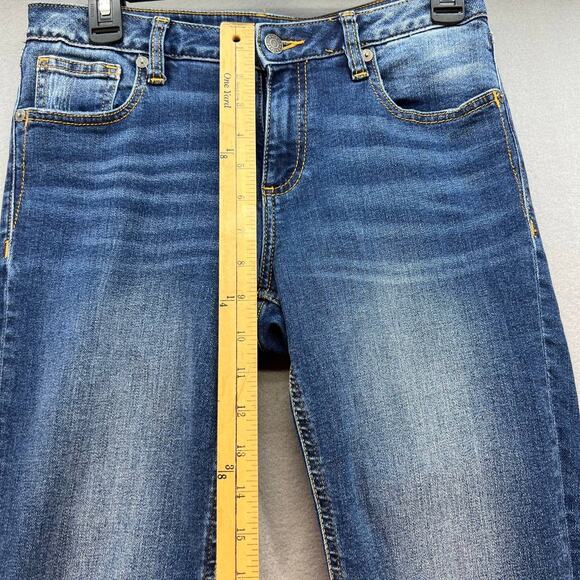 Miss Me Women's Ankle Skinny Size 27 (4)  Medium Denim Wash Embroidered Ankles - Picture 4 of 12